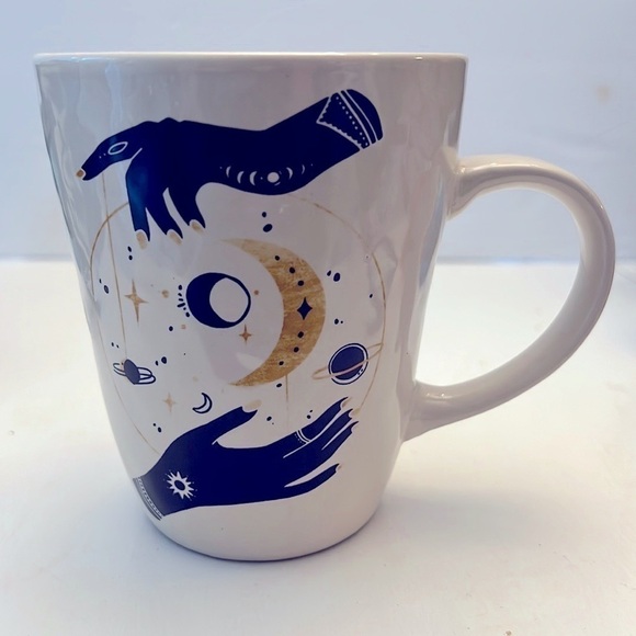 Madison Studio Celestial Coffee Mug Hands Moon Planet - Picture 6 of 6